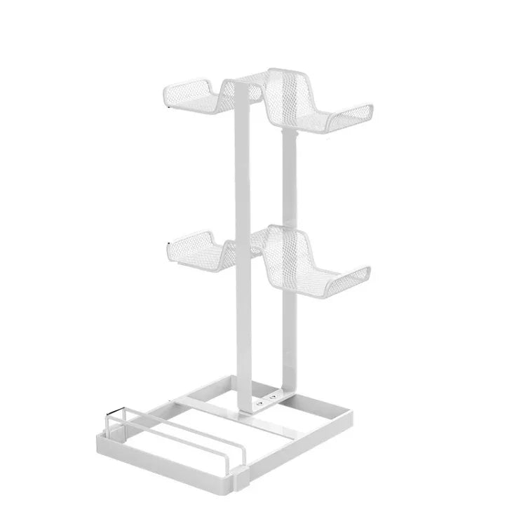 Desktop Headset Gamepad Game Console Storage Bracket, White, Black