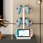 ขาตั้งเก็บหูฟัง เกมแพด และเครื่องเล่นเกม สำหรับตั้งโต๊ะ สีขาว สีดำ