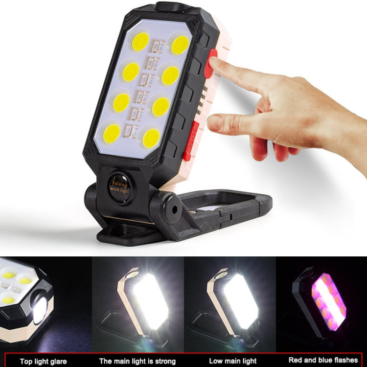 ไฟทำงาน COB ชาร์จ USB พร้อมตะขอ ไฟฉุกเฉินสำหรับซ่อมบำรุง, สไตล์:, W598A 8 รู, W598B ขนาดเล็ก, W599A 10 รู, W599B ขนาดใหญ่