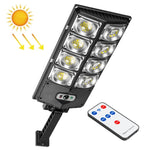 ไฟถนน LED แรง E-SMARTER แถวคู่ ไฟสวนโซลาร์เซลล์พร้อมเซ็นเซอร์, สไตล์:, W789A-4, W789B-4