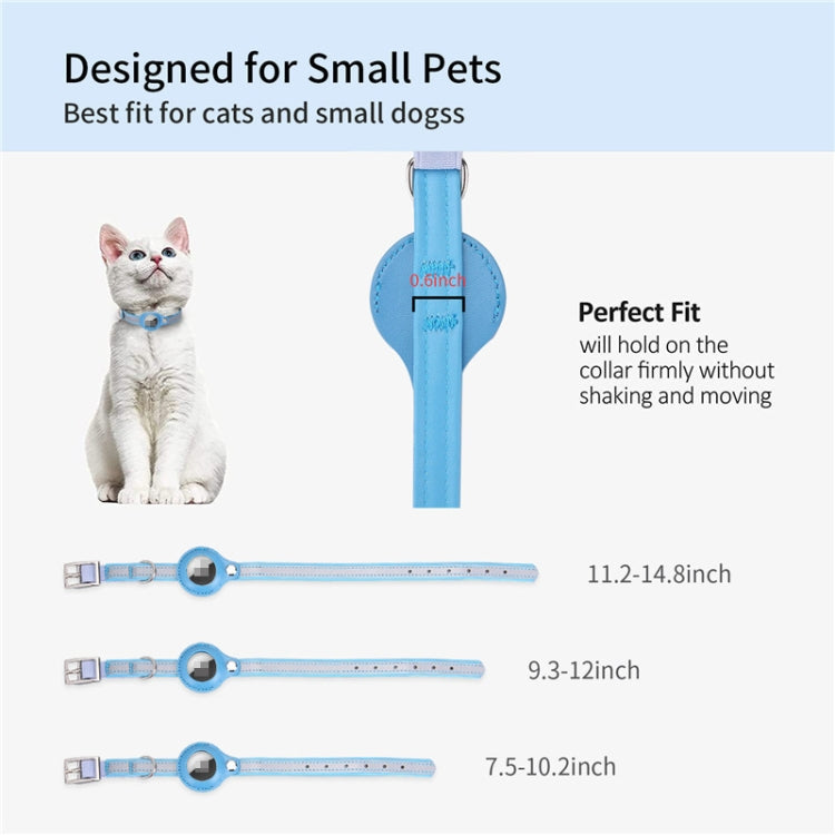 ปลอกคอ PU ป้องกันสำหรับ AirTag รุ่นที่ 2 / AirTag รุ่นที่ 1 ขนาด XS, M, S