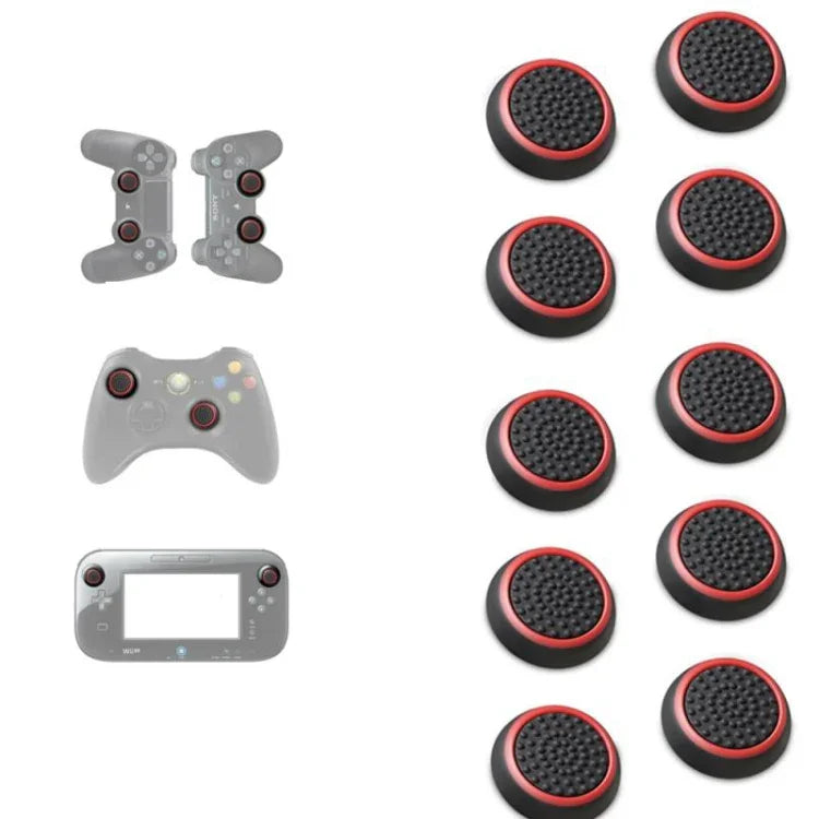 10 ชิ้นฝาปุ่มซิลิโคนเรืองแสงสำหรับจอยสติ๊ก Gamepad สำหรับ PS5/PS4/PS3/ONE/360/PRO/series X/S