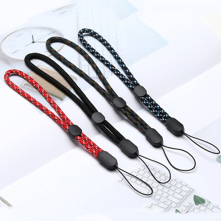 10 ชิ้น สายคล้องโทรศัพท์มือถือแบบสั้น ปรับความยาวได้ สายคล้องข้อมือกันหาย สี Jacquard เขียว, Jacquard น้ำเงิน, Jacquard แดง, ดำ
