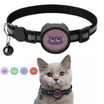 ปลอกคอสัตว์เลี้ยงสะท้อนแสงพร้อมกระดิ่ง สำหรับ AirTag รุ่นที่ 2 / AirTag รุ่นที่ 1 สีแดง สีม่วง สีดำ สีชมพู