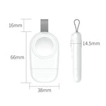 ที่ชาร์จแม่เหล็กไร้สาย USB แบบพกพาสำหรับ Apple Watch 1/2/3/4/5/6/7/SE สีขาว