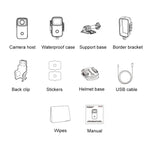 กล้องแอคชั่น Thumb 4K HD กันสั่น WiFi (สีขาว), (สีดำ)