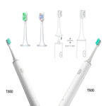 2 ชิ้น หัวแปรงสีฟันไฟฟ้าเปลี่ยนสำหรับ Xiaomi Mijia T300 T500, แปรง T300 & T500 (สีเขียว), แปรง T300 & T500 (สีชมพู)