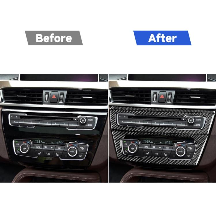 For BMW X1 F48/X2 F39 3pcs /Set Right-Hand Drive Radio + Air Conditioning Panel Sticker, Right-Hand Drive
