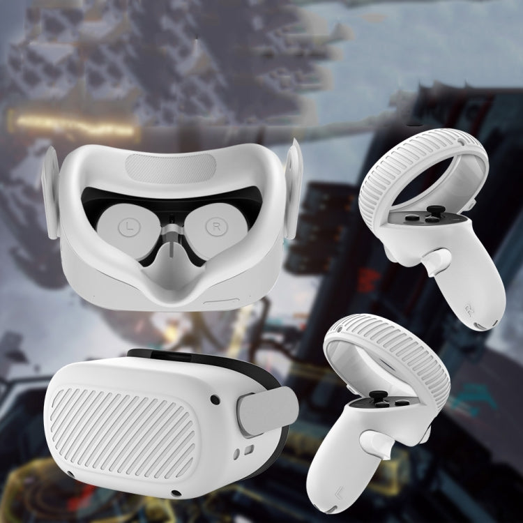 เคสป้องกันเลนส์แว่น VR พร้อมด้ามจับ สำหรับ Oculus Quest 2 สีขาว แดง เขียว