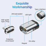 TZ28 PD 100W 24Pin อะแดปเตอร์แม่เหล็กชาร์จเร็วและส่งข้อมูลวิดีโอ Type-C / USB-C