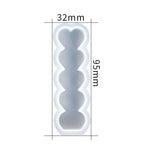 D2111-1 DIY Drop Mold Heart Candle Silicone Mold, D2111-1