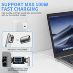 TZ30 PD100W 24Pin อะแดปเตอร์แม่เหล็ก Type-C / USB-C แบบข้อศอกสำหรับ MacBook โน้ตบุ๊ก