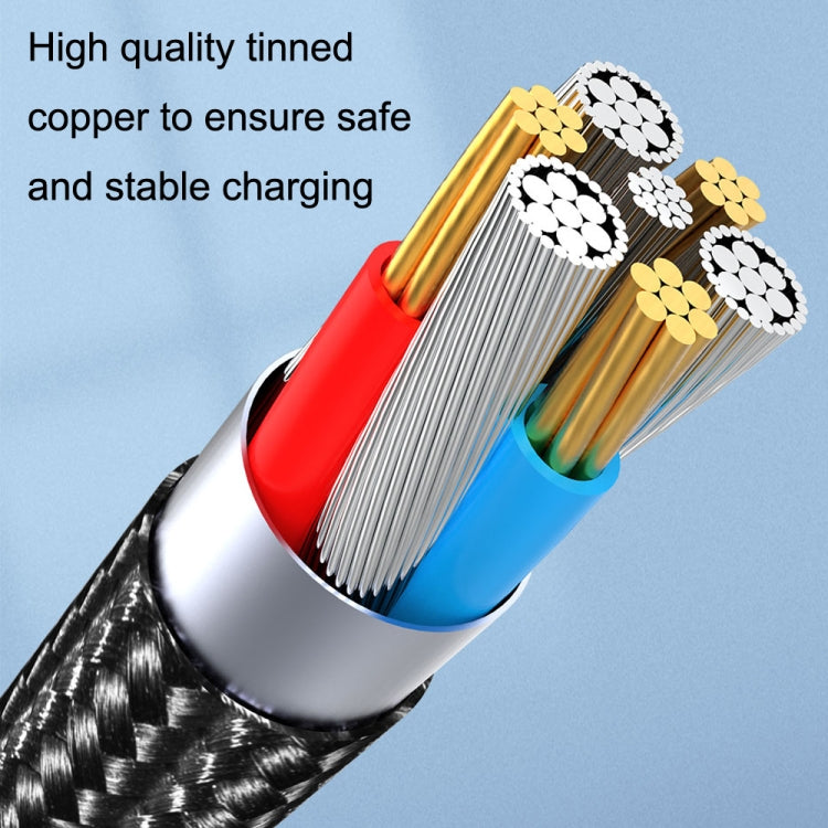 สายชาร์จข้อมูลแม่เหล็กหมุนเร็ว CC57, สไตล์:, 1m + Type-C / USB-C + สีแดง, 1m + Type-C / USB-C + สีดำ, 2m + Type-C / USB-C + สีแดง, 2m + Type-C / USB-C + สีดำ
