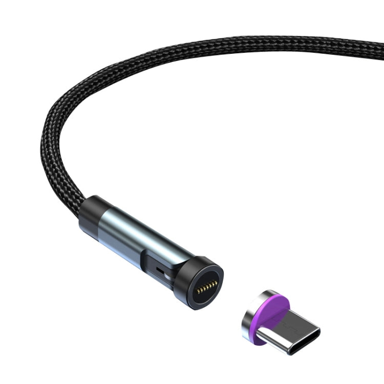 สายชาร์จข้อมูลแม่เหล็กหมุนเร็ว CC57, สไตล์:, 1m + Type-C / USB-C + สีแดง, 1m + Type-C / USB-C + สีดำ, 2m + Type-C / USB-C + สีแดง, 2m + Type-C / USB-C + สีดำ