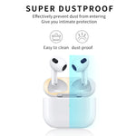 สติกเกอร์ปลอกหูฟังด้านในกันฝุ่น 2 ชิ้น สำหรับ Airpods 3 สีดำ ทอง เงิน โรสโกลด์ แดง เขียว น้ำเงิน ม่วง