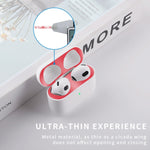 สติกเกอร์ปลอกหูฟังด้านในกันฝุ่น 2 ชิ้น สำหรับ Airpods 3 สีดำ ทอง เงิน โรสโกลด์ แดง เขียว น้ำเงิน ม่วง