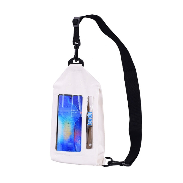 Tteoobl Swimming Waterproof Crossbody Phone Bag Touch Screen Chest Bag,Style:, Zipper Model, Paste Model