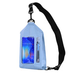 Tteoobl Swimming Waterproof Crossbody Phone Bag Touch Screen Chest Bag,Style:, Zipper Model, Paste Model