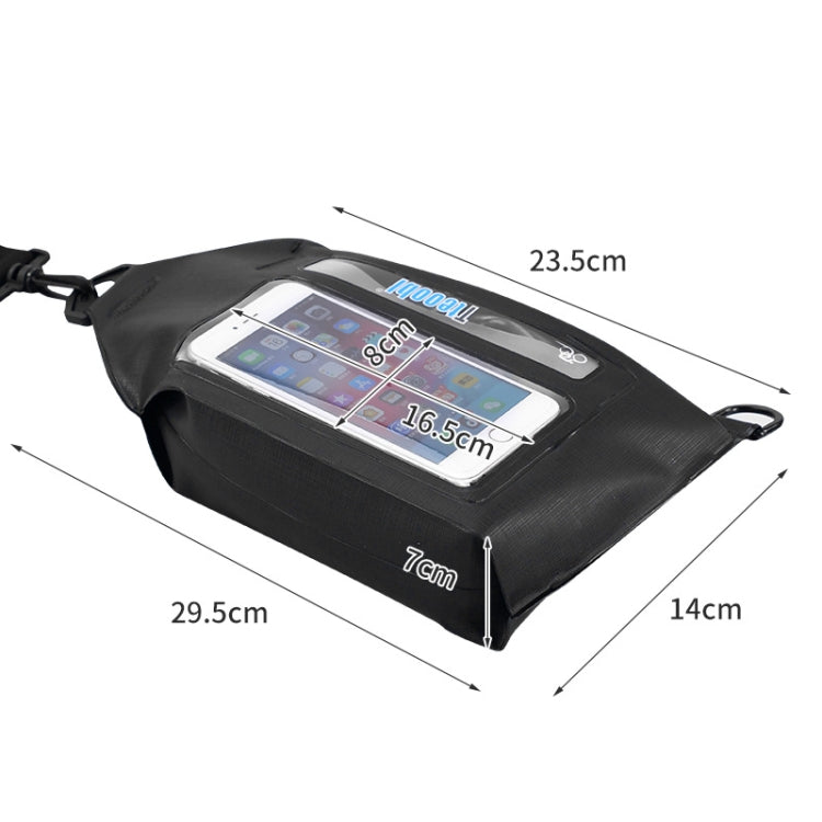 Tteoobl Swimming Waterproof Crossbody Phone Bag Touch Screen Chest Bag,Style:, Zipper Model, Paste Model