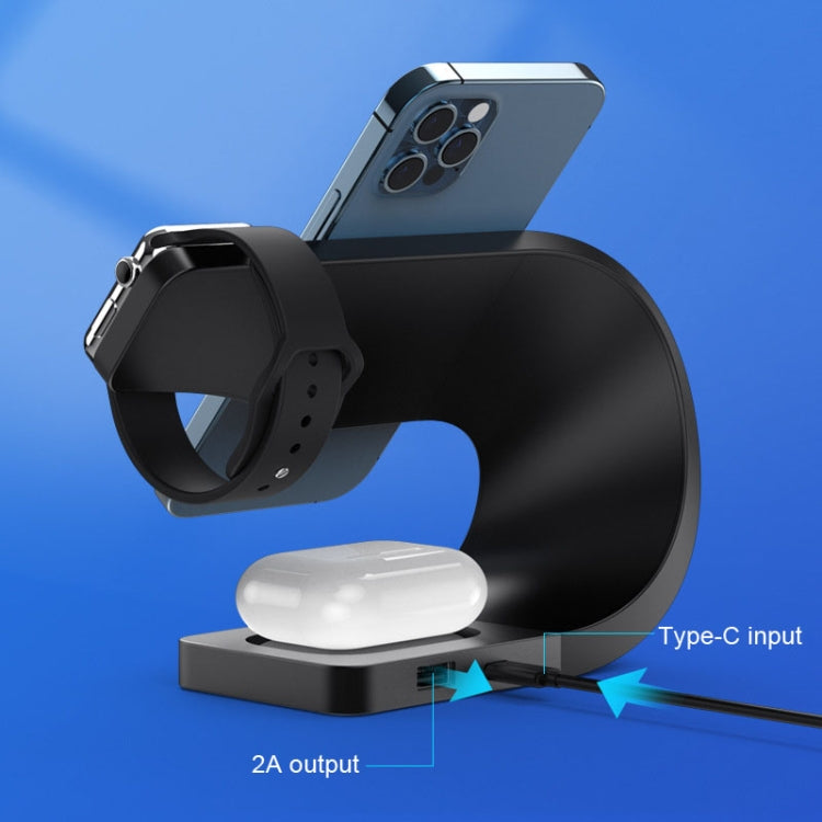 แท่นชาร์จไร้สาย 4 ใน 1 LFX-178 สำหรับสมาร์ทโฟน, iWatch และ AirPods, LFX-178