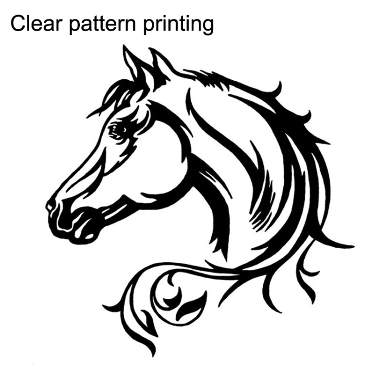 5PCS FGM-002 Carving Reflective Stickers Galloping Horse Car Body Sticker, Galloping Horse