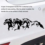 5PCS FGM-002 Carving Reflective Stickers Galloping Horse Car Body Sticker, Galloping Horse