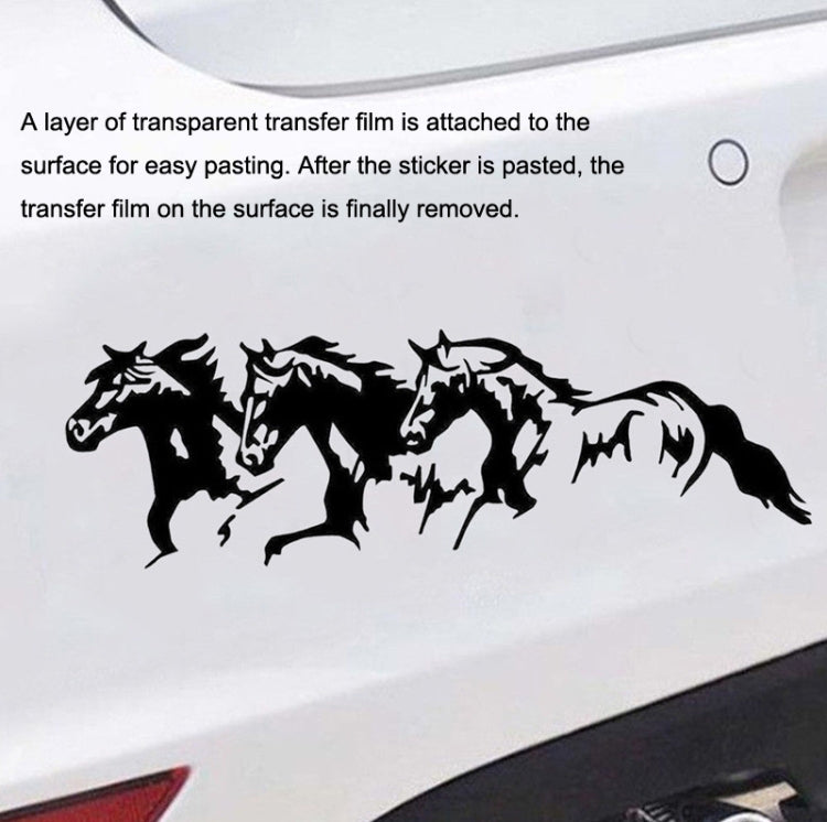 5PCS FGM-002 Carving Reflective Stickers Galloping Horse Car Body Sticker, Galloping Horse