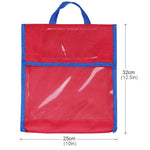 BG20080815 School Children Tote Book Bag Toy Handbag, Yellow, Green, Blue, Red