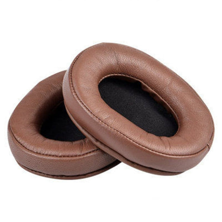 2 PCS Headset Sponge Earmuffs For SONY MDR-7506 / V6 / 900ST, Gray Stitching, Black Stitching, White Stitching, Brown Stitching, Black Net, Net Stitching, Black White Net, Black Blue Net, Black Green Net, Black Hole, Black Lambskin, Brown Lambskin