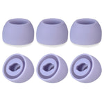จุกซิลิโคนกันเสียง 6 ชิ้น สำหรับ TWS Samsung Galaxy Buds Pro ขนาดใหญ่ สีดำ ขนาดกลาง สีดำ ขนาดเล็ก สีดำ ขนาดใหญ่ สีเทา ขนาดกลาง สีเทา ขนาดเล็ก สีเทา ขนาดใหญ่ สีม่วง ขนาดกลาง สีม่วง ขนาดเล็ก สีม่วง