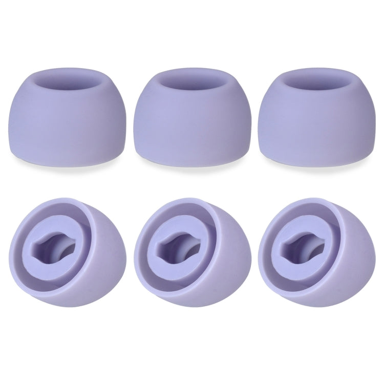จุกซิลิโคนกันเสียง 6 ชิ้น สำหรับ TWS Samsung Galaxy Buds Pro ขนาดใหญ่ สีดำ ขนาดกลาง สีดำ ขนาดเล็ก สีดำ ขนาดใหญ่ สีเทา ขนาดกลาง สีเทา ขนาดเล็ก สีเทา ขนาดใหญ่ สีม่วง ขนาดกลาง สีม่วง ขนาดเล็ก สีม่วง