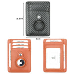 TQ-319 ที่ใส่บัตรหนังป้องกันการโจรกรรมและการสูญหายสำหรับ AirTag รุ่นที่ 2 / AirTag รุ่นที่ 1, คาร์บอนไฟเบอร์ (สีดำ), คาร์บอนไฟเบอร์ (สีเทา), คาร์บอนไฟเบอร์ (สีน้ำเงิน), คาร์บอนไฟเบอร์ (สีน้ำตาล), ลายเรียบ (สีดำ), ลายเรียบ (สีแดง), ลายเรียบ (สีเทา)