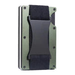 ZDL-05 ที่ใส่บัตรโลหะสำหรับจัดเก็บและป้องกันติดตาม AirTag รุ่นที่ 2 / AirTag รุ่นที่ 1, สีเขียวทหาร, สีดำ, สีเทา, สีฟ้าอ่อน