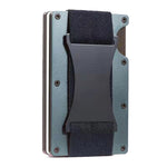 ZDL-05 ที่ใส่บัตรโลหะสำหรับจัดเก็บและป้องกันติดตาม AirTag รุ่นที่ 2 / AirTag รุ่นที่ 1, สีเขียวทหาร, สีดำ, สีเทา, สีฟ้าอ่อน