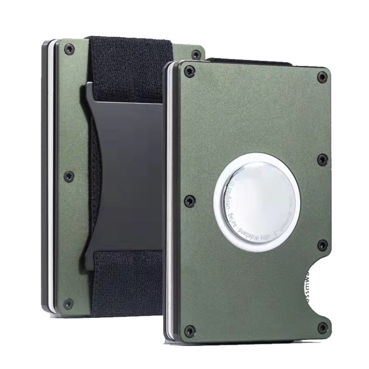 ZDL-05 ที่ใส่บัตรโลหะสำหรับจัดเก็บและป้องกันติดตาม AirTag รุ่นที่ 2 / AirTag รุ่นที่ 1, สีเขียวทหาร, สีดำ, สีเทา, สีฟ้าอ่อน