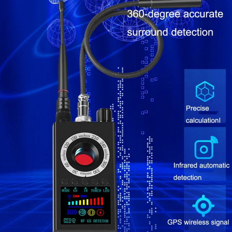 K19 เครื่องตรวจจับสัญญาณไร้สาย เครื่องตรวจจับ GPS ป้องกันการระบุตำแหน่ง, K19