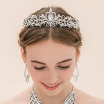 G2888 Crystal Diamond Wedding Party Braided Hair Crown Show Headband, Silver White, Silver, Gold, Rose Gold, AB Colorful, White+Pink, Pink, Blue, No Comb Rose Gold, No Comb Gold, Colorful Opal, Colorful, Purple Red Diamond, Light Purple, Light Green   ...