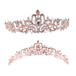 G2888 Crystal Diamond Wedding Party Braided Hair Crown Show Headband, Silver White, Silver, Gold, Rose Gold, AB Colorful, White+Pink, Pink, Blue, No Comb Rose Gold, No Comb Gold, Colorful Opal, Colorful, Purple Red Diamond, Light Purple, Light Green   ...