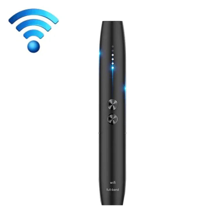 CW09 เครื่องตรวจจับกล้องแอบถ่ายในโรงแรม ปากกาตรวจจับสัญญาณไร้สาย GPS สแกนเนอร์ ป้องกันการติดตามตำแหน่ง, CW09 (สีดำ)