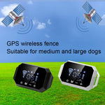 รั้วอิเล็กทรอนิกส์ฝึกสุนัข GPS อัจฉริยะ หยุดเห่าไร้สาย สีขาว, สีดำ