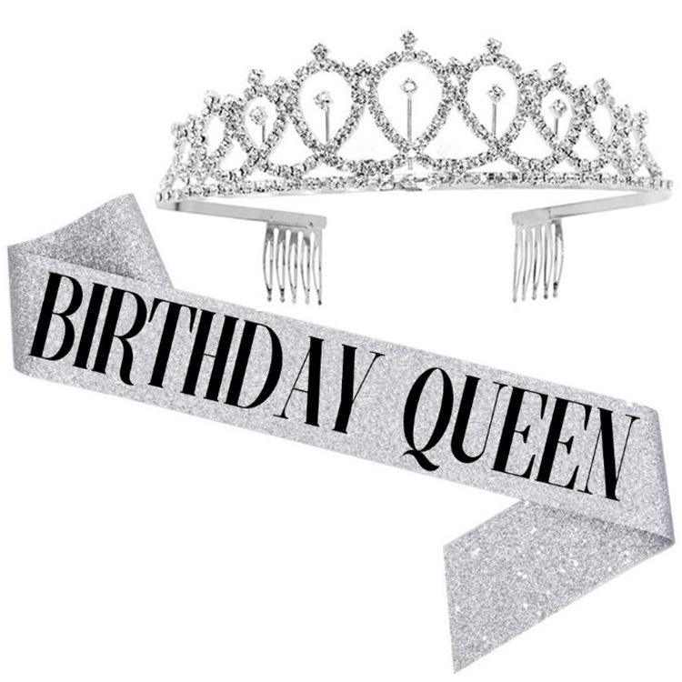 WM-02 Crystal Diamond Birthday Party Wedding Updo Crown, Color: Gold Queen Set1, Silver, Gold, Rose Gold, AB Diamond, Gold Queen, AB Silver Queen, Silver Queen, Rose Gold Queen, Golden Queen, Silver Girl, AB Gold Girl, Gold Girl, Rose Gold Girl