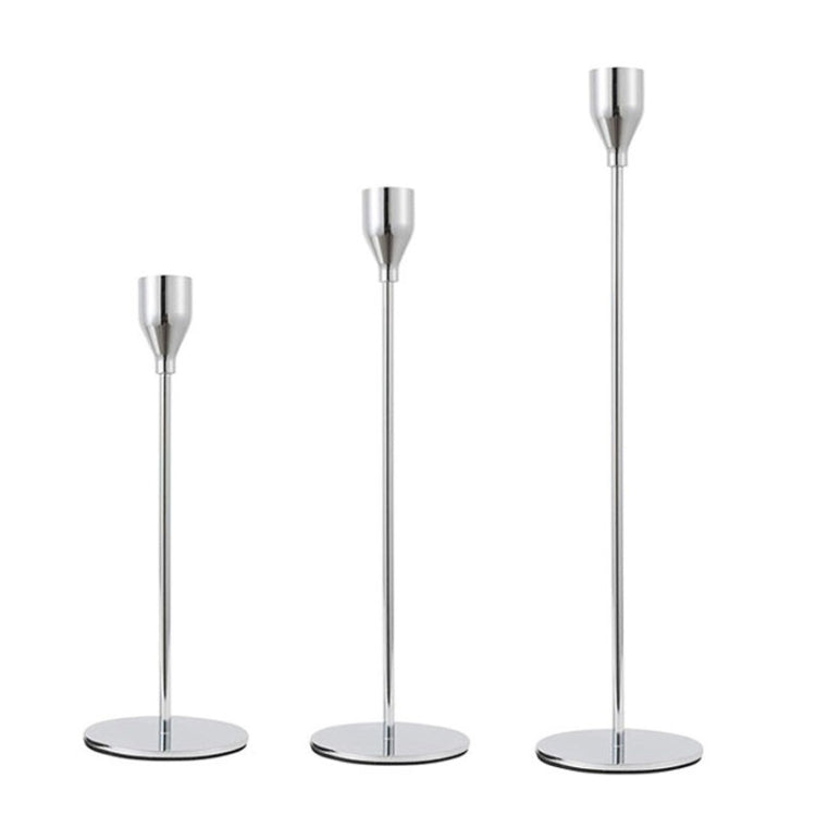 3 PCS / Set Home Decoration Wedding Wrought Iron Candle Holder, Style:, 3 PCS / Set Thin Bottom (Black), 3 PCS / Set Thin Bottom (Imitation Gold), 3 PCS / Set Thin Bottom (Silver), 3 PCS / Set Thin Bottom (Gold), 3 PCS / Set Thick Bottom (Black)       ...