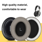 ปลอกหูฟังโฟมระบายอากาศพร้อมหัวเข็มขัด สำหรับ Sennheiser Momentum 3, สเปค: หนังโปรตีนสีดำ หนังแกะสีดำ หนังโปรตีนสีทอง หนังแกะสีทอง