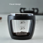 เครื่องบดเมล็ดกาแฟแบบมือหมุนสำหรับบ้าน พกพา สีดำ