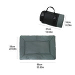 แผ่นรองนอนสัตว์เลี้ยงพับได้สำหรับแคมป์ปิ้งกลางแจ้ง ผ้าออกซ์ฟอร์ด 600D กันน้ำ สีฟ้าท้องฟ้า, สีน้ำตาล, สีเทา