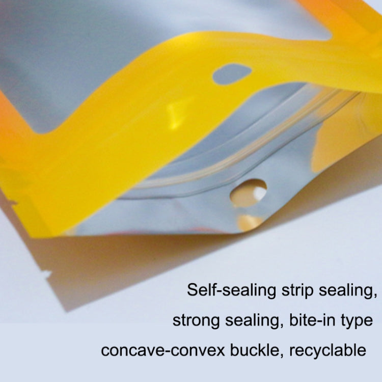 100PCS Aluminum Foil Ziplock Bag Jewelry Data Cable Sealed Packaging Bag, Size:, 7.5x10cm (Pink Gradually Purple), 7.5x10cm (Blue Gradually Pink), 7.5x10cm (Blue Gradient), 7.5x10cm (Yellow Gradient), 8.5x13cm (Pink Gradually Purple)
