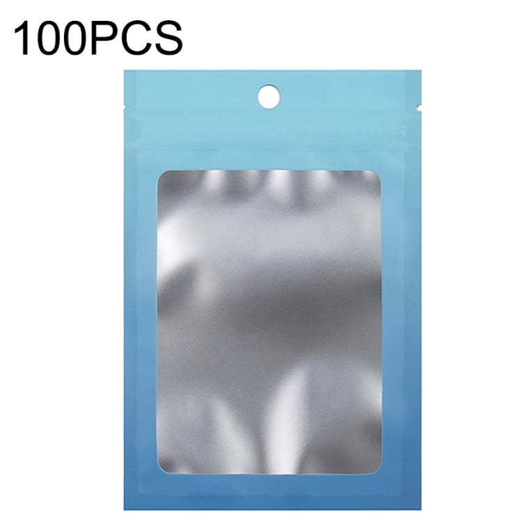 100PCS Aluminum Foil Ziplock Bag Jewelry Data Cable Sealed Packaging Bag, Size:, 7.5x10cm (Pink Gradually Purple), 7.5x10cm (Blue Gradually Pink), 7.5x10cm (Blue Gradient), 7.5x10cm (Yellow Gradient), 8.5x13cm (Pink Gradually Purple)