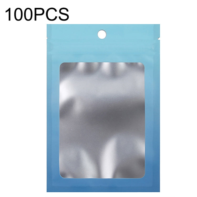 100PCS Aluminum Foil Ziplock Bag Jewelry Data Cable Sealed Packaging Bag, Size:, 7.5x10cm (Pink Gradually Purple), 7.5x10cm (Blue Gradually Pink), 7.5x10cm (Blue Gradient), 7.5x10cm (Yellow Gradient), 8.5x13cm (Pink Gradually Purple)