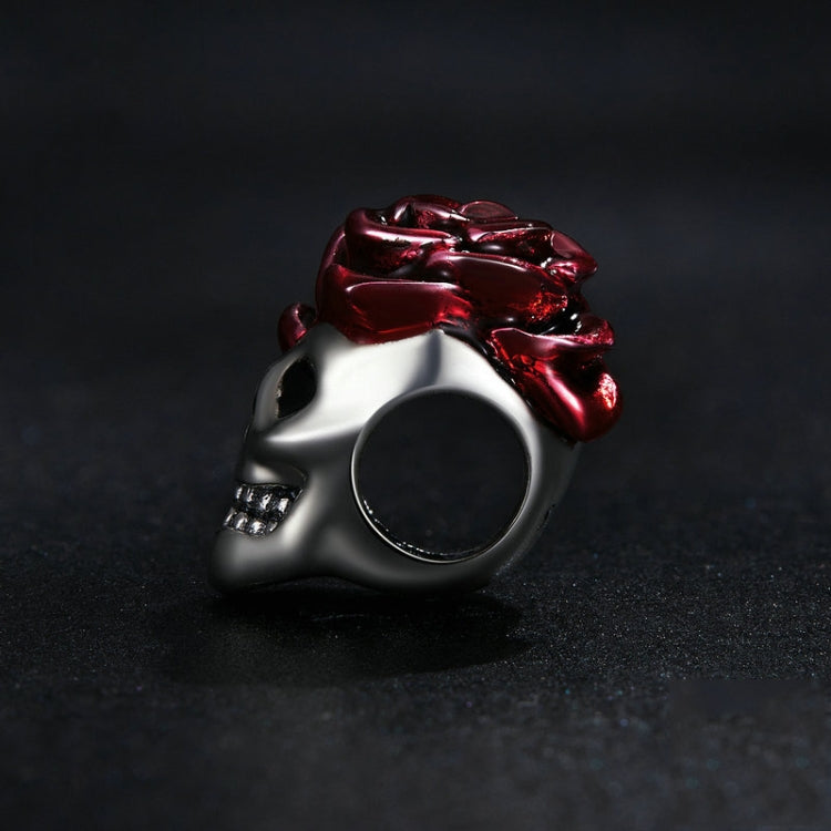 กำไลเงิน 925 ประดับไข่มุกลายกะโหลกกุหลาบฮาโลวีน รุ่น SCC2403