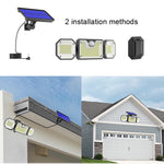 ไฟสวนกลางแจ้งโซลาร์เซลล์พร้อมเซ็นเซอร์ตรวจจับร่างกาย LED กันน้ำ, สไตล์:, แยก 226LED